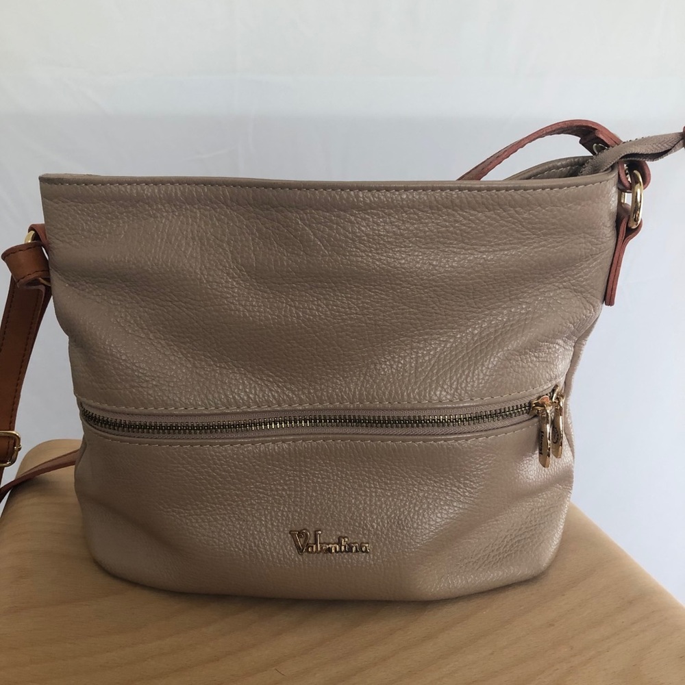 Vintage Valentina Italian Leather Shoulder Bag